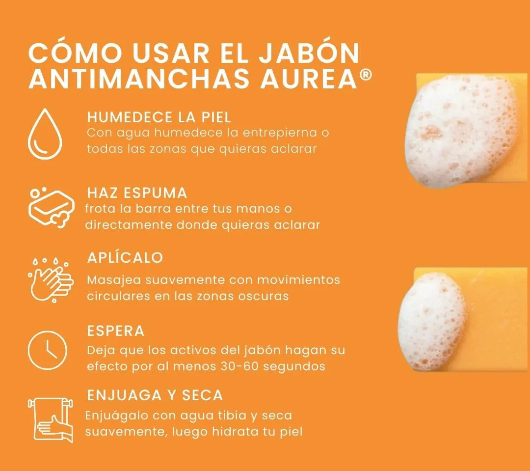 Aurea® | Jabón Antimanchas con cúrcuma