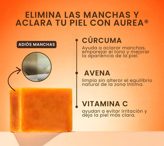 Aurea® | Jabón Antimanchas con cúrcuma