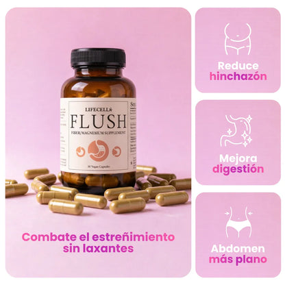 FLUSH® Fibra + Magnesio  | Elimina el estreñimiento en 5 días